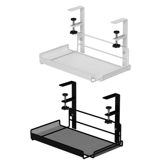 Лоток для прокладки кабелей под столом, регулируемый удлинитель для компьютерного стола, Wi-Fi-маршрутизатор, держатель для проводов, органайзер, металлическая полка для хранения
