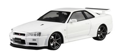 Aoshima Bunka Kyozai Model Series Nissan BNR34 Skyline II 2000 White Plastic Model Kit Co., Ltd. (АОСИМА) Предварительно окрашенная модель GT-R V-spec 03-B в масштабе 1/24.