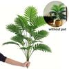 Искусственное растение Искусственный пальмовый лист 12 листьев Искусственное растение Новый Искусственная пальма В помещении