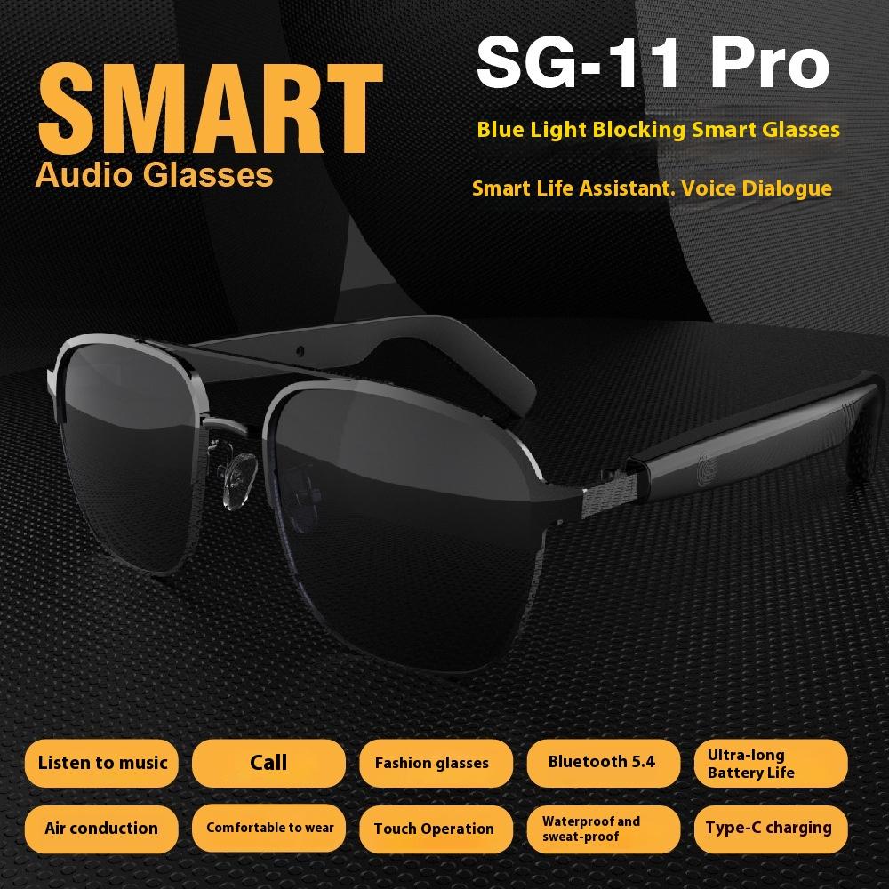 SG11PRO Multi-Function Smart Sunglasses BT New Line Music Headset for Listening to Songs Calls Cross-Border Intelligent Glasses