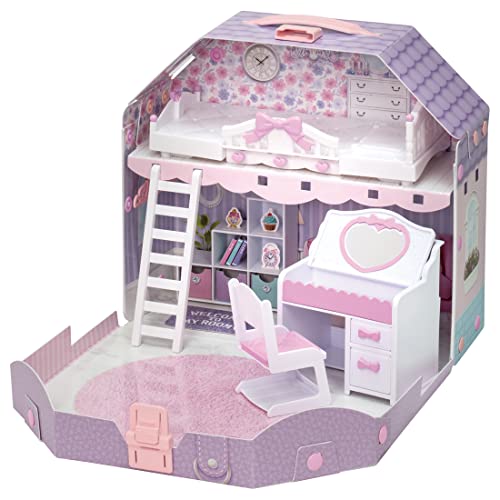 TAKARA TOMY Licca-chan with Loft! Dreamy Licca-chan's Room Dress-up Play Toy for Ages 3 and Up