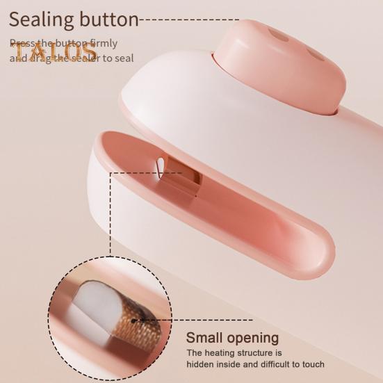 Мини-запайщик пакетов для запечатывания, перезаряжаемая ручная машина для запечатывания пищевых продуктов, портативное устройство запечатывания пакетов для пластиковых пакетов, пакетов с закусками