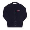 Comme Des Gar Ons Double Heart Wappen V Neck Cardigan Ax N058 051
