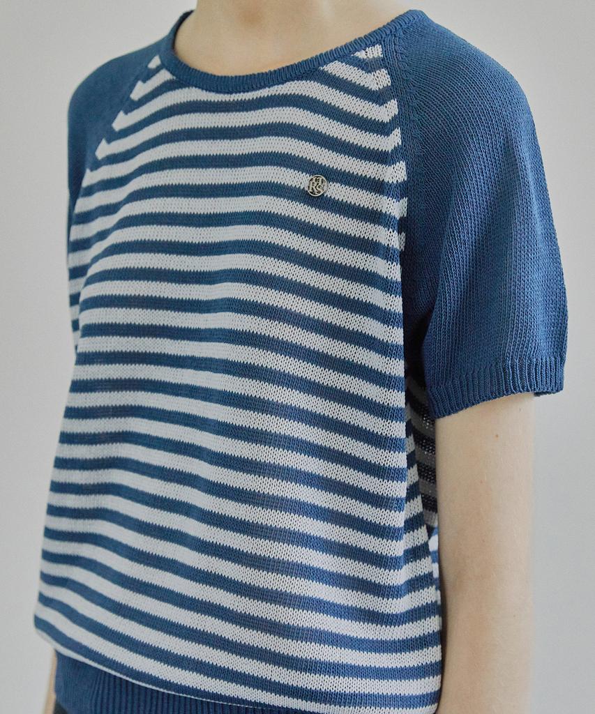 IHR Striped Summer Knit / Blue