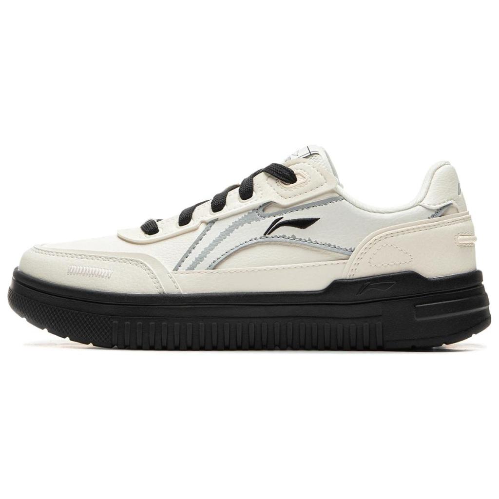 Li Ning Qing Yun Классические ретро мягкие удобные толстые подошвы, увеличивающие высоту, устойчивые к износу, амортизирующие, низкие кроссовки для скейтбординга AGCU308-4