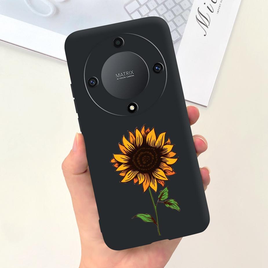 Чехол для Honor Magic6 Lite Чехол для Honor X9b Красивые Девушки Подсолнух Мягкий Силиконовый Чехол для Телефона Для Honor Magic6 Lite HonorX9b Бампер