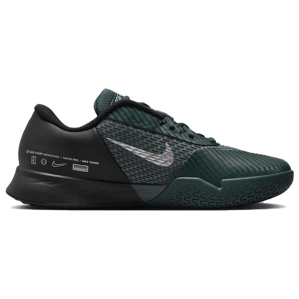 Nike Мужские кроссовки Court Air Zoom Vapor Pro 2 Premium HC Deep Jungle Fuchsia Green Black Clear-Jade FD6692-001