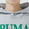 Puma Толстовка с капюшоном и принтом букв, повседневная, с длинным рукавом, унисекс, серая 682921-04
