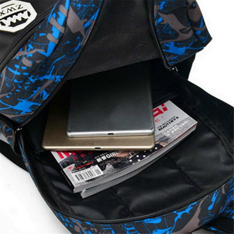 3 шт. / Компл., Большая камуфляжная школьная сумка для девочек и мальчиков, рюкзак, рюкзак, сумка