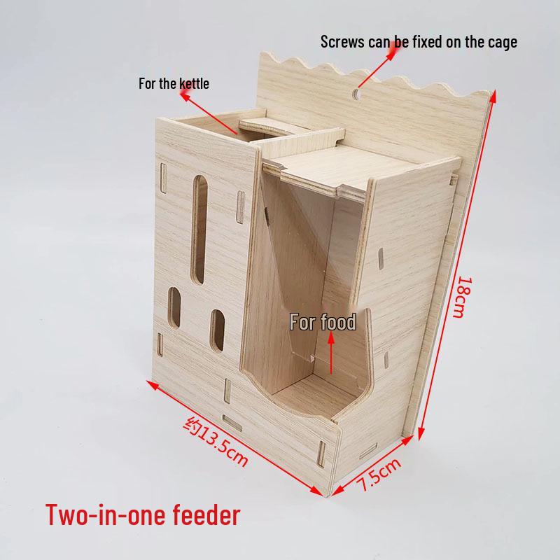 Hamster Solid Wood Villa: Nest, Hideaway, Toy & Ornament for Small Pets