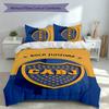 3pcs Club Atlético Boca Juniors Duvet Cover Set, Includes 1 Duvet Cover and 2 Pillowcases,Skin-Friendly&Comfortable Fabric,Suitable Bedding Sets