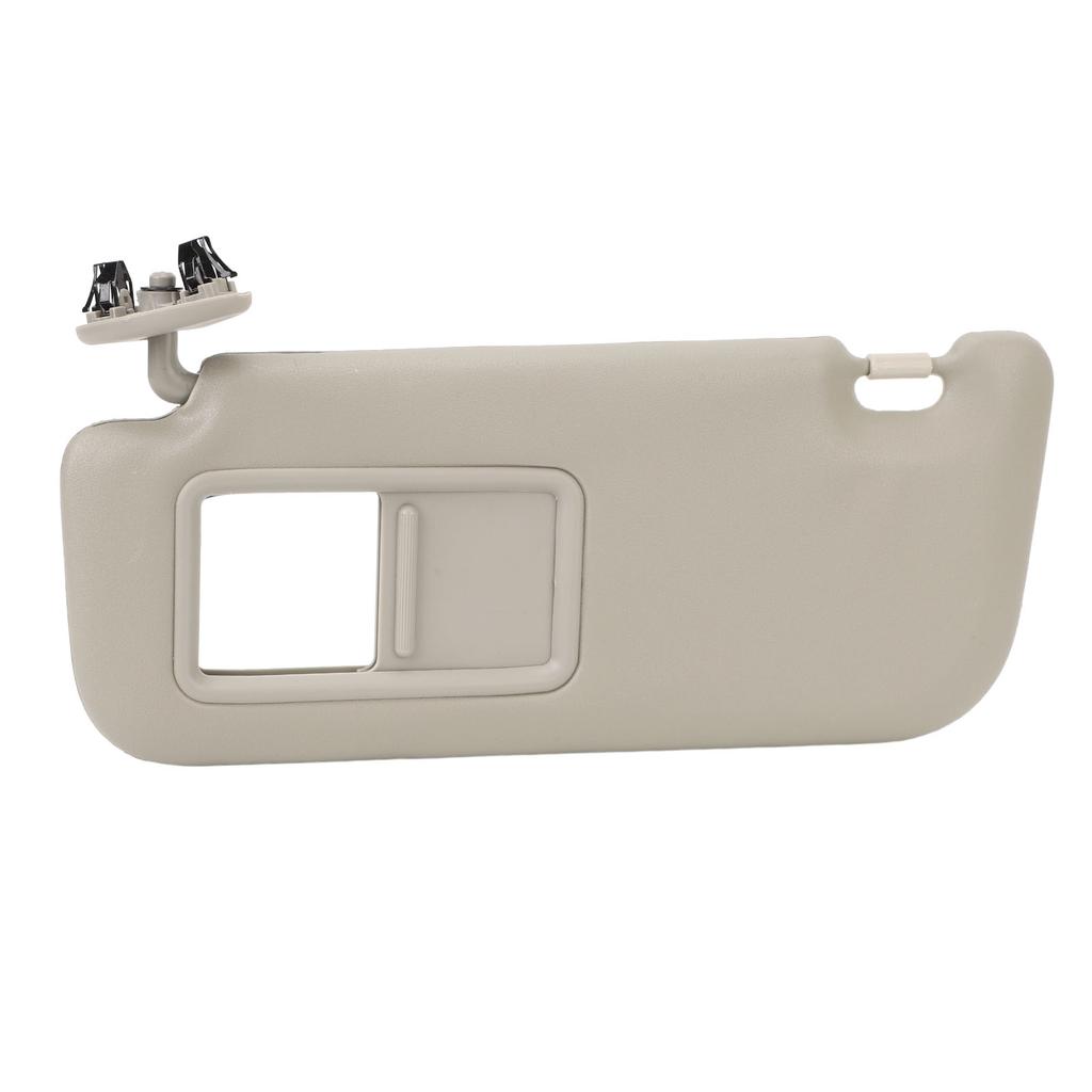 Солнцезащитный козырек из полиуретана бежевого цвета с зеркалом для макияжа, заменяющий штатный, для Toyota Corolla 2007-2013 годов выпуска.