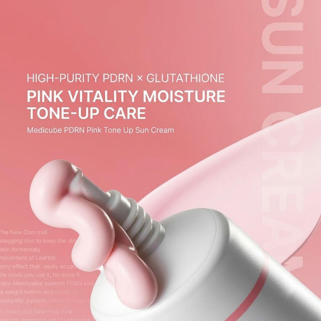 Medicube PDRN Pink Tone Up Sun Cream 50ml Double Set (50ml x 2ea)