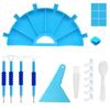 5D DIY Diamond Painting Tool Funnel Design Plastic Tray Diamond Embroidery Accessories Diamond Cross Stitch Tool Sets Bead Sorti