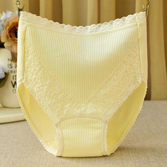 Stylish Female Panties Thin Flat Belly Moisture Wicking Solid Color High Waist Women Briefs Inside Wear