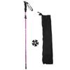 Walking Stick 5 Section Collapsible Aluminum Alloy Adjustable Folding Cane for Outdoor HikingPurple