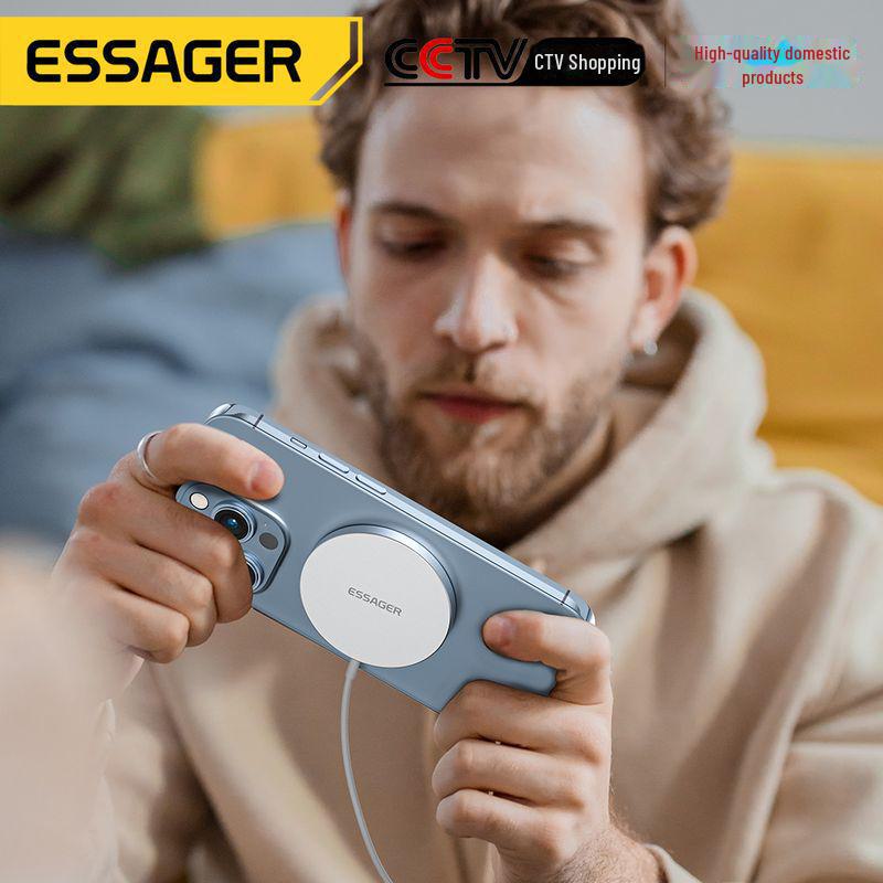 ESSAGER 15 Вт Магнитное беспроводное зарядное устройство 3-в-1 для телефонов Apple, наушников и часов