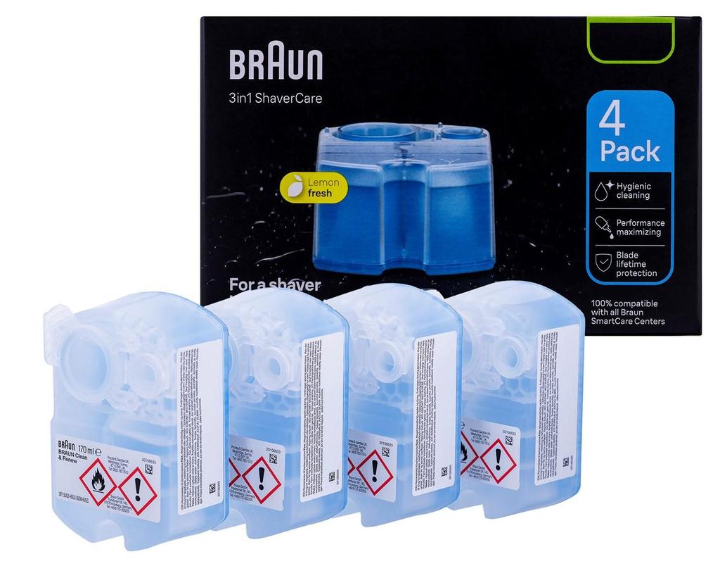 Braun CCR 4 Cleaning Cartridge 4 pieces Blue