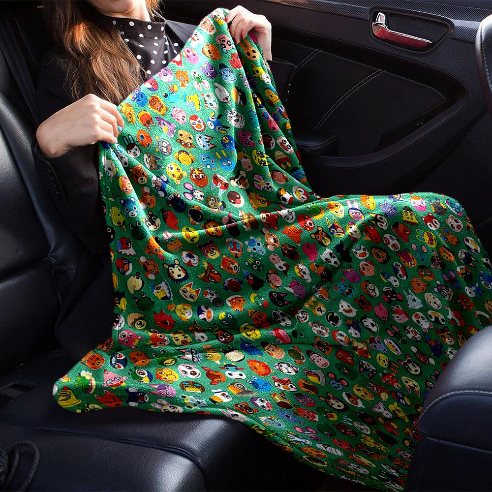 Animal Characters Blanket Soft Throw Blanket For Home Bedroom Bed Sofa Travel Office Solid Christmas Blanket