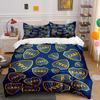 Blue CABJ Shield Bedding Set Bedding Duvet Cover Set Duvet Cover Pillowcases  (1 * Duvet Cover 2 * Pillowcases, without duvet insert)
