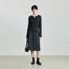 LILY Old Money Henry Collar Knitted Sweater
