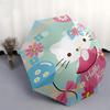 1pc Hello Kitty Floral Party Umbrella with Plastic Handle,Suitable for All Seasons Home Travel Outdoor UmbrellaSanlio356