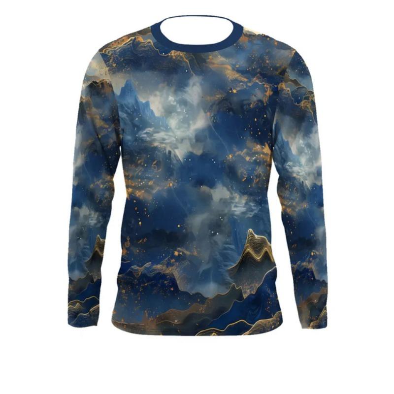 Новые мужские футболки с 3D-графикой тигра, мужские подарки, модные топы Harajuku с круглым вырезом, повседневные спортивные футболки с длинным рукавом и принтом волка