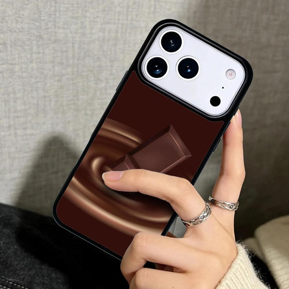 Чехол-обложка для iPhone 17 Air 16 Pro Max 15 Plus 11 13 Mini 14 12 Задняя крышка телефона Шоколадный батончик