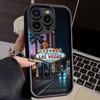 Las Vegas Sign LIGHTS Nevada Phone Case For iPhone 11 12 13 14 15 16 17 Pro Max Shockproof Soft TPU Back Cover