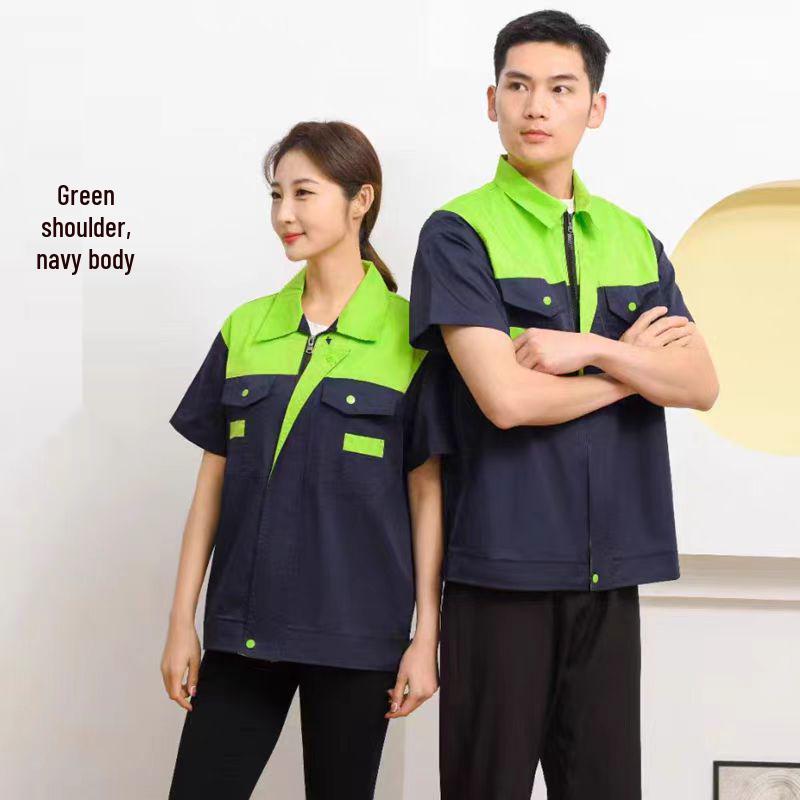 Summer Short-Sleeve Workwear: Comfortable, Breathable, Moisture-Wicking, Hot-Selling, with Printing & Embroidery