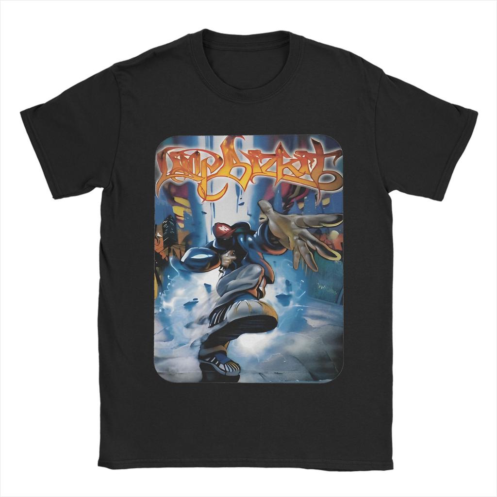 Unisex Unisexs Limp Bizkit T Shirt Music Tour Band Pure Cotton Tops Fashion Short Sleeve Round Collar Tees Classic Tshirts