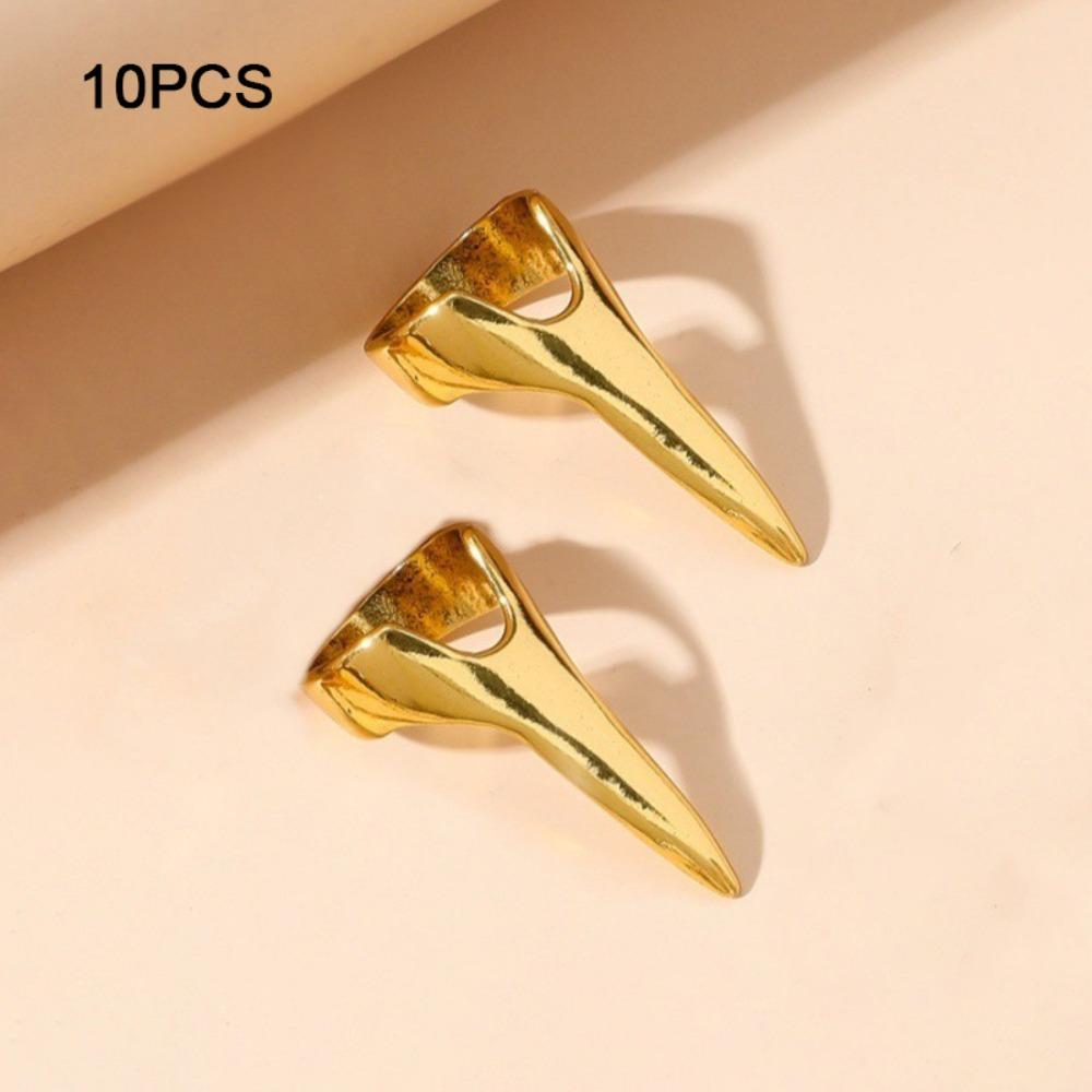 Geometric Finger Claw Rings Creative Design Copper Ring Geometric Ring Subcultural Fashion