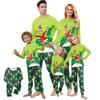 Print Cute Family Set Pajamas, Home Clothes, Family Set Long Sleeve Top Pants Set