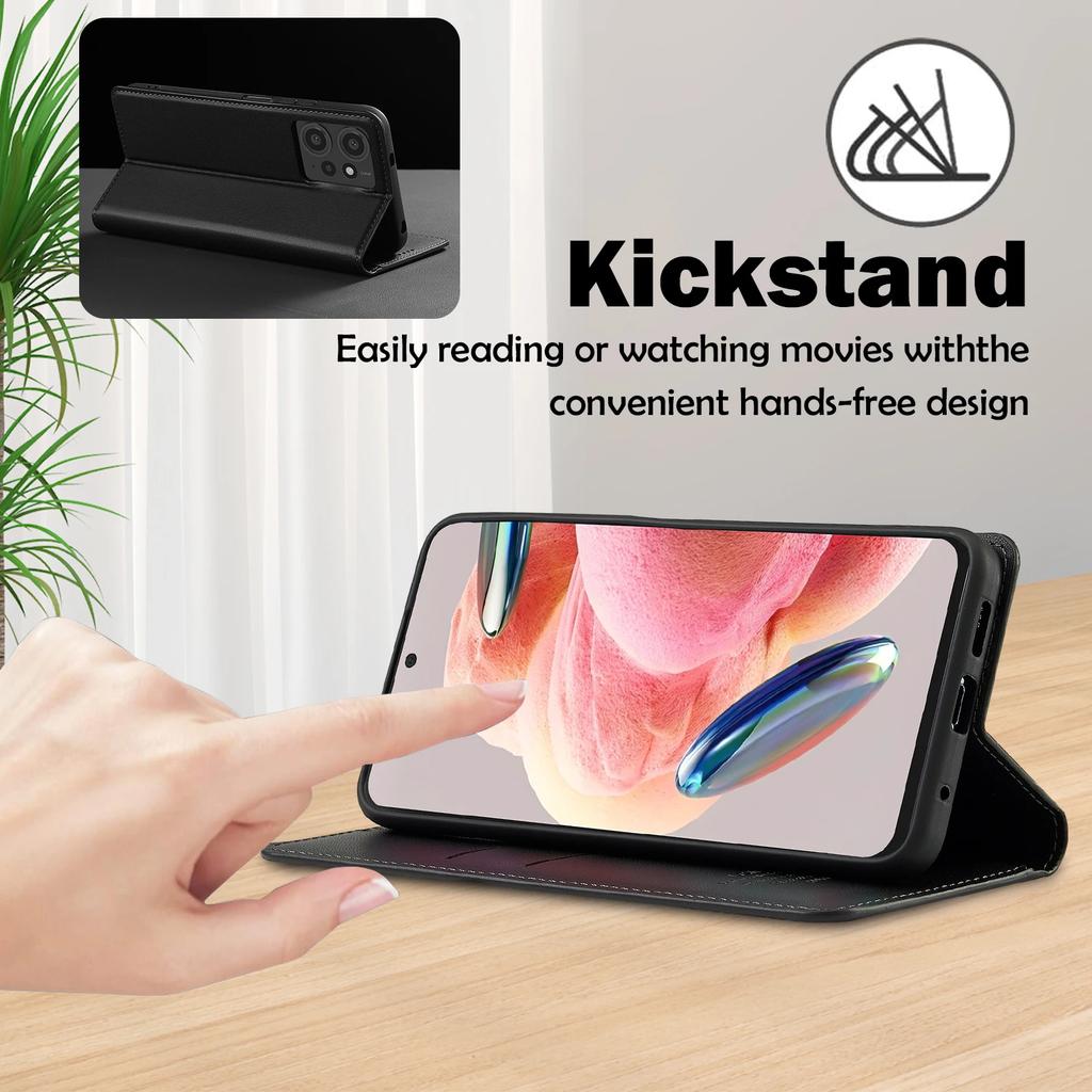 Деловой откидной кожаный чехол для Xiaomi Redmi Note 14 Pro 4G 5G Магнитный чехол-кошелек для телефона для Redmi Note 13 12 11 Pro