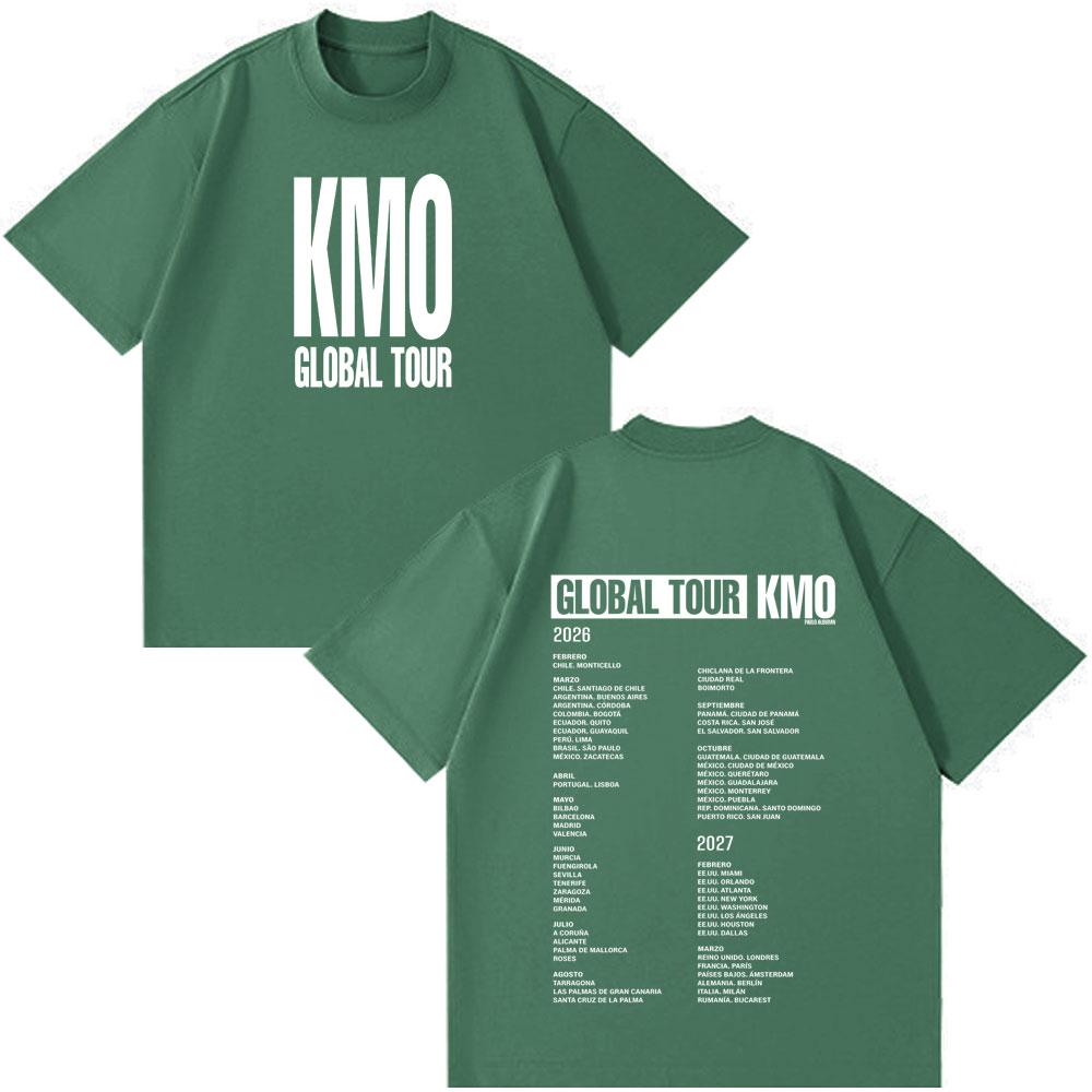 Singer Pablo Alborán Kmo Global Tour 2026 Print Tees Men Women Hiphop Tshirts Shortsleeved Loose Harajuku TShirts Streetwear