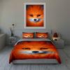 Fox face illustration. Bedding Duvet cover sets Duvet covers Pillowcases gifts (1 * Duvet Cover 2 * Pillowcases, without duvet insert)
