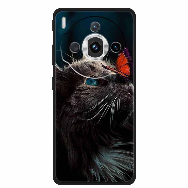 Для ZTE nubia Z60S Pro 6.78" Чехол ТПУ Мягкий Черный Силикон Расписной Милый Кот Звездный Чехол для Nubia Z60S Pro Роскошные Животные Funda