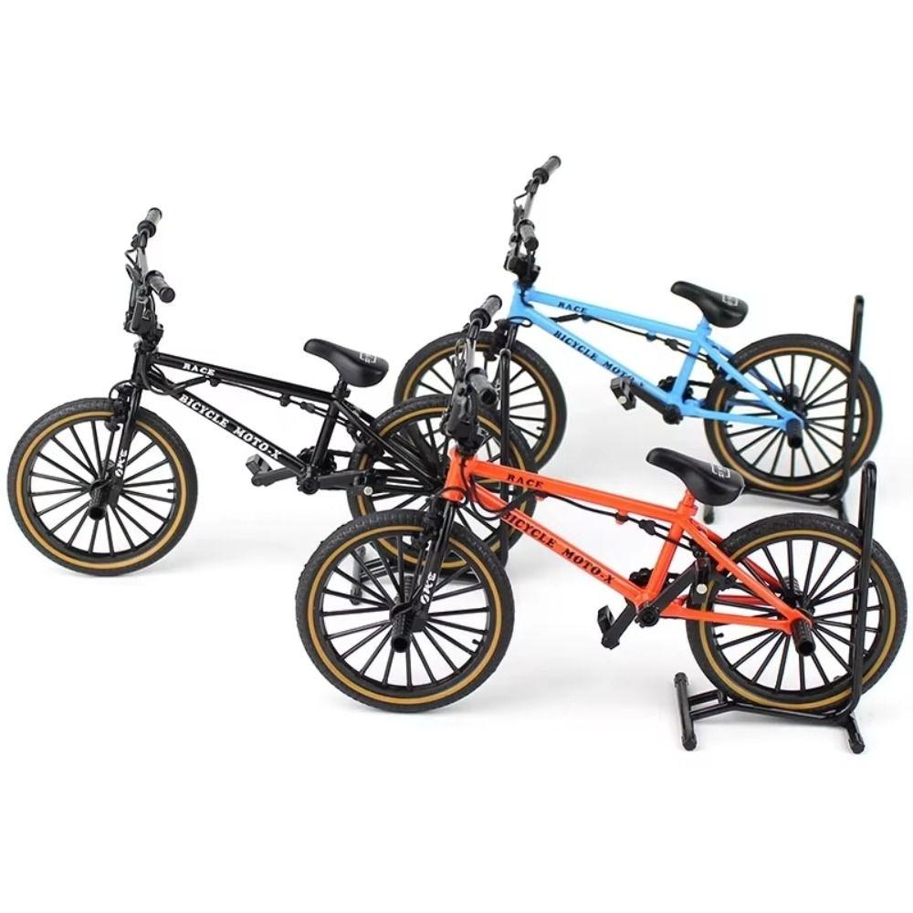 Parking Rack Bicycle Model Toy Stunt Bike Simulation Bike Birthday Gift Finger Mini Bike  Boys Gift