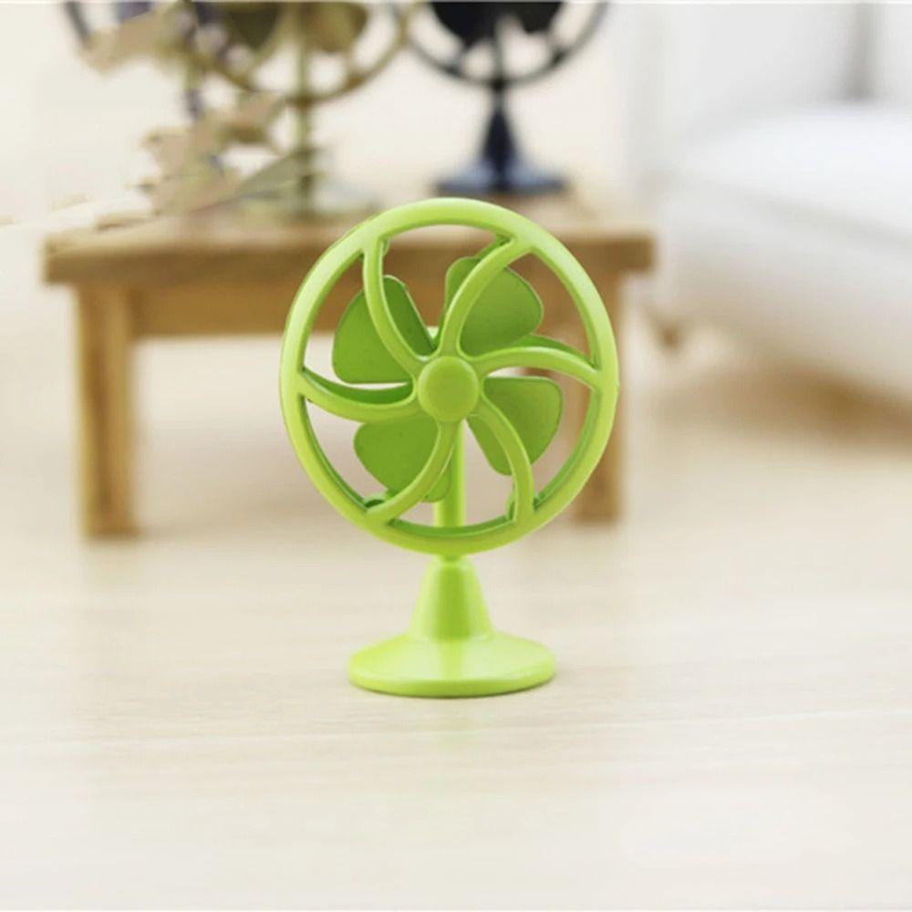 Vintage Doll Fan Furniture Retro Mini Fan Model Creative Dollhouse Electric Fan DIY Toy