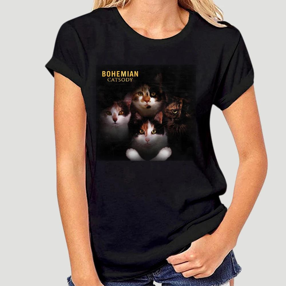 Cat QUEEN Forever Bohemian Rhapsody T-Shirt Freddie Mercury Tee Queen t-shirt Bohemian Rhapsody We will rock you shirt 6928X