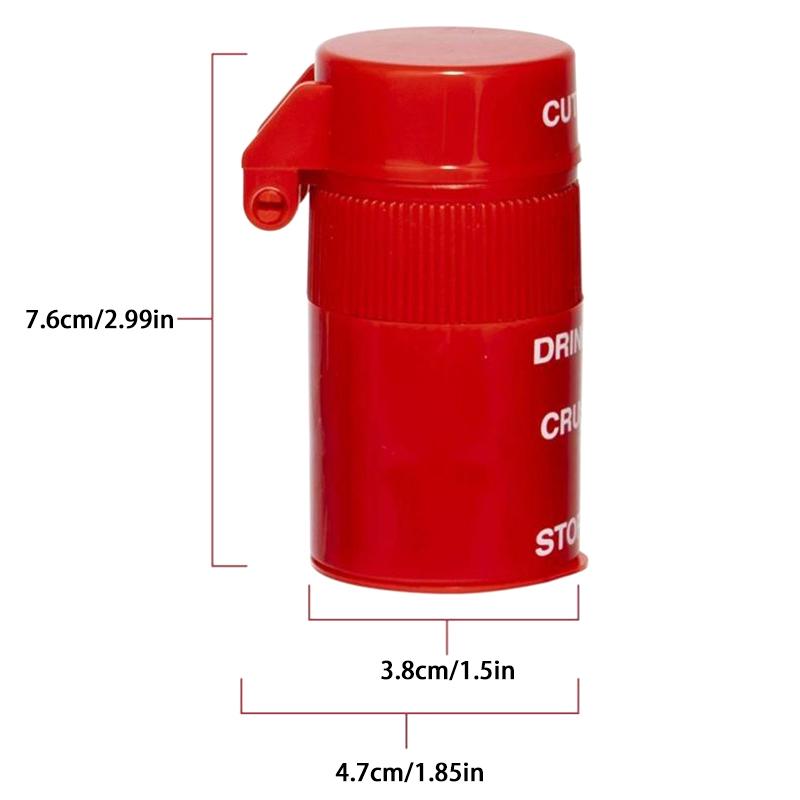 2 в 1 Измельчитель таблеток, Креативный резак и измельчитель для таблеток, витаминов, таблеток, Лезвие из нержавеющей стали, Съемный стакан для питья