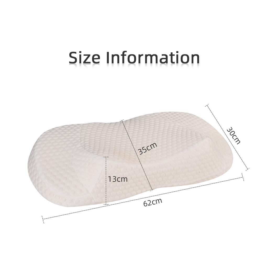 Ортопедическая подушка из пены с эффектом памяти для облегчения боли в шее, регулируемая подушка для сна, подушка с моющимся чехлом