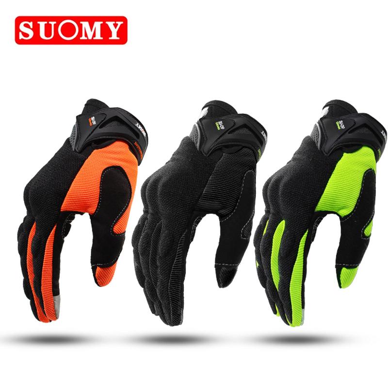 Summer Motorcycle Gloves Men Women Motocross Racing Gloves Suomy Full Finger Protective Sports Guantes Moto Driver Driving Glove