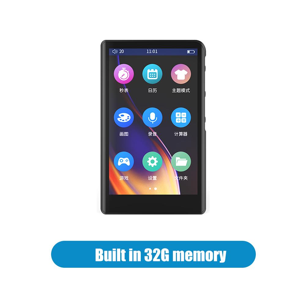 RUIZU H9 Bluetooth MP3 MP4-плеер 3,8-дюймовый сенсорный экран Металлический музыкальный плеер без потерь со встроенным динамиком Поддержка TF-карты