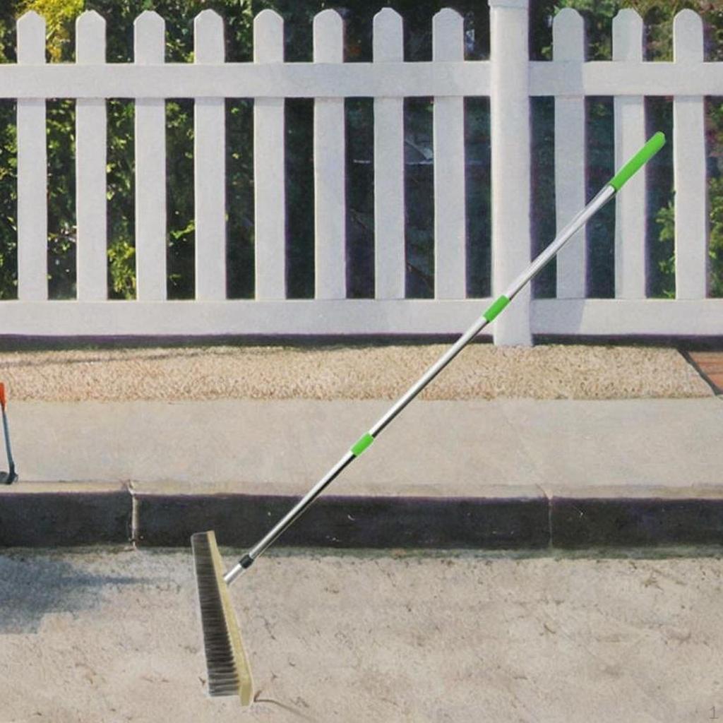 Щетка для пола из нержавеющей стали, инструмент для чистки наружных поверхностей, скруббер для цемента