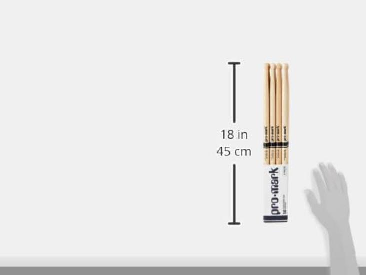 PROMARK Палочки для барабанов Classic Attack Белый дуб 5B x 4 пары Комплект-набор Овальные-Деревянный наконечник PW5BW-4P (406.4 15мм) []