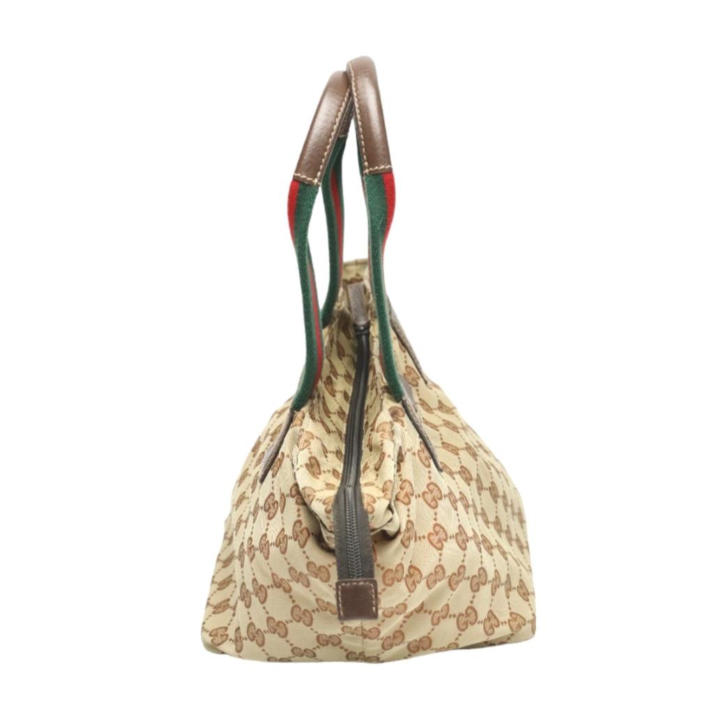 Gucci Шерри линия GG канва Сумка-тоут бежевая Женская 131228 Б/у