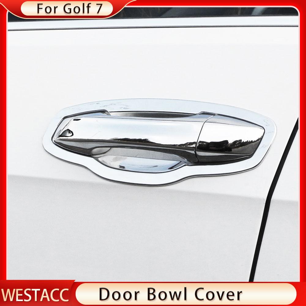 Крышка дверной ручки автомобиля, крышка дверной чаши, наклейка, накладка для Volkswagen VW Golf 7 VII MK7 GTI R GTE GTD MK7.5 2012-