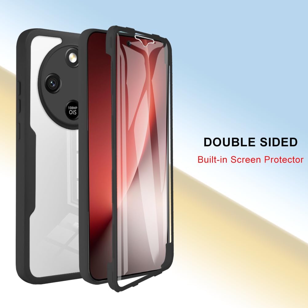 Чехол 360° с полной защитой для Honor X9D / X70 / Magic8 Lite, чехол-бампер со встроенной защитной пленкой для экрана