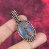 Tree of life aquamarine pendant copper wire wrapped jewelry gemstone pendant copper pendant handmade jewelry wire wrap pendant gifts for mom
